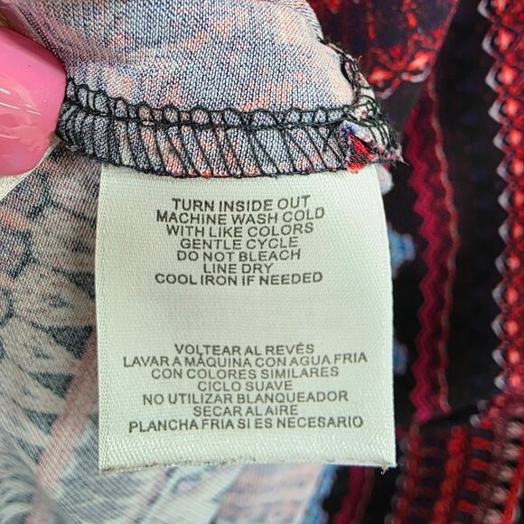 Jones Studio Sleeveless Aztec Swing Dress Womens Plus Size 2X Multicolor Chevron - Picture 9 of 11